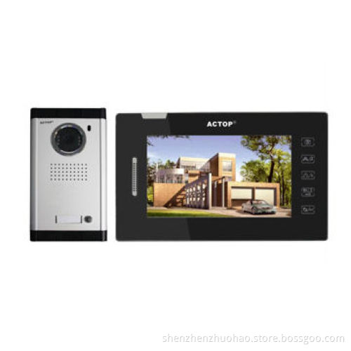 High quality 7-inch wired memory, good security video door phone